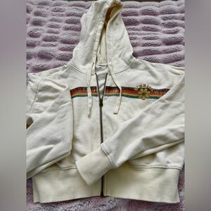 O'Neill Off-White Zip-Up Hoodie